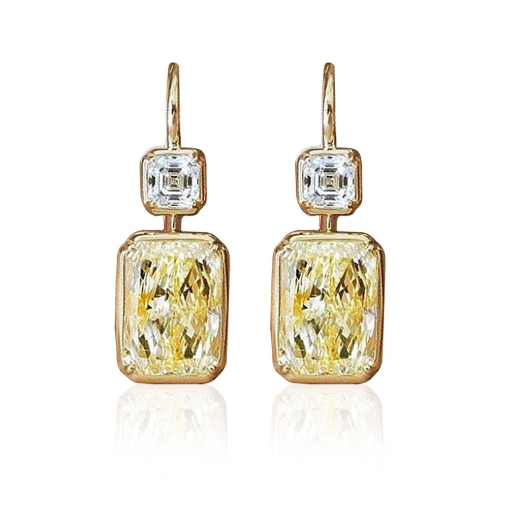Edel Schmuck, CAOSHI Temperament Crystal Drop Earrings for Women Noble Party Accessories Luxury Lady Exquisite Design Anniversary Gift Jewelry