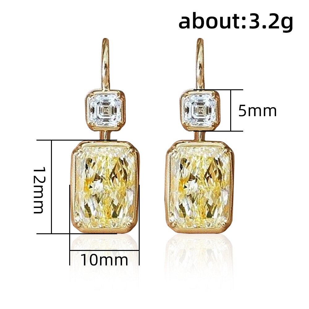 Edel Schmuck, CAOSHI Temperament Crystal Drop Earrings for Women Noble Party Accessories Luxury Lady Exquisite Design Anniversary Gift Jewelry