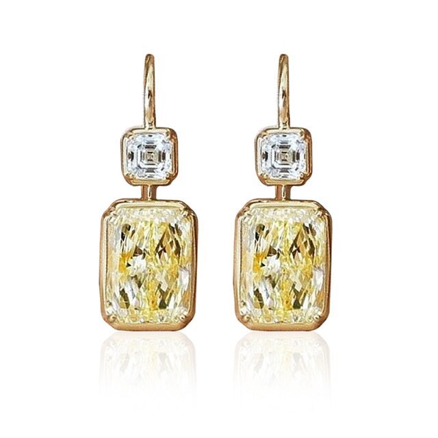 Edel Schmuck, CAOSHI Temperament Crystal Drop Earrings for Women Noble Party Accessories Luxury Lady Exquisite Design Anniversary Gift Jewelry