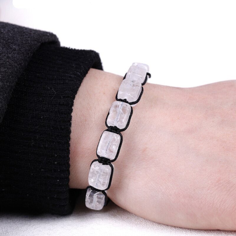 7 Chakra Stone Bracelets Reiki Natural Gemstone Bracelets for man, Women Girls Yoga Wrist Chain Braided Rope Bracelets