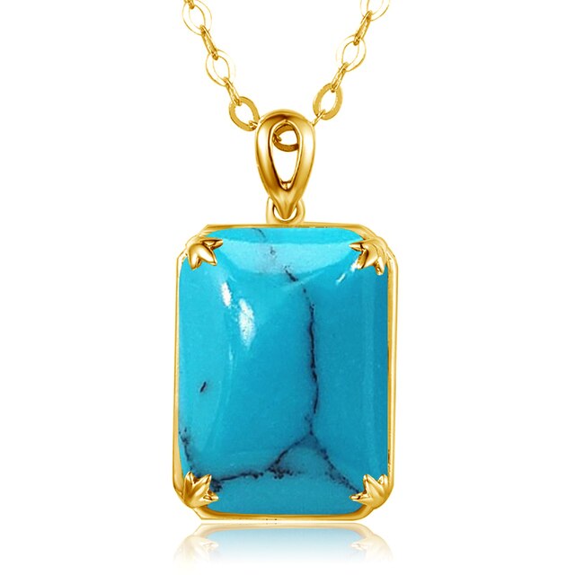 Edel Schmuck, Famous Brand Yellow Cristal Gemstone 14K Gold Silver Pendant 925 Sterling Silver Pendants Necklace Trendy Fine Jewelry Accessory