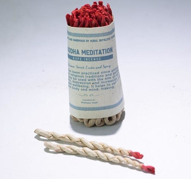 40 Pcs/Bundle, Räucherwerk, Hausreinigung, White Sage Rope Incense Set Nepalese Traditional White Sage Bundle Incense for therapy Meditation Ceremony