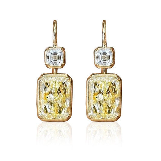 Edel Schmuck, CAOSHI Temperament Crystal Drop Earrings for Women Noble Party Accessories Luxury Lady Exquisite Design Anniversary Gift Jewelry