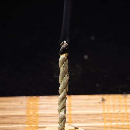 40 Pcs/Bundle, Räucherwerk, Hausreinigung, White Sage Rope Incense Set Nepalese Traditional White Sage Bundle Incense for therapy Meditation Ceremony