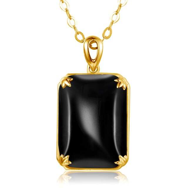 Edel Schmuck, Famous Brand Yellow Cristal Gemstone 14K Gold Silver Pendant 925 Sterling Silver Pendants Necklace Trendy Fine Jewelry Accessory