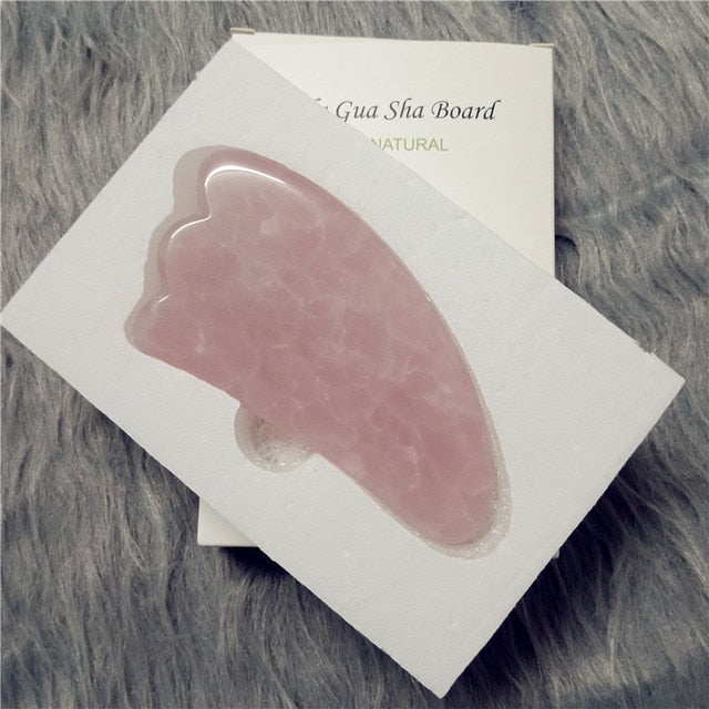 high-quality Quartz Jade Roller Massager For Face Body Anti-aging Natural Stone Guasha Scraper Massage tools