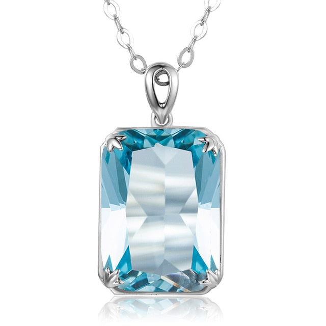 Edel Schmuck, Famous Brand Yellow Cristal Gemstone 14K Gold Silver Pendant 925 Sterling Silver Pendants Necklace Trendy Fine Jewelry Accessory