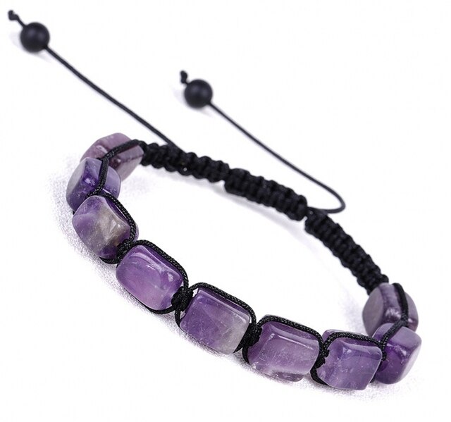 7 Chakra Stone Bracelets Reiki Natural Gemstone Bracelets for man, Women Girls Yoga Wrist Chain Braided Rope Bracelets